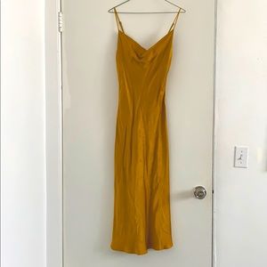 Zara Cowl Neck MIDI Dress size s